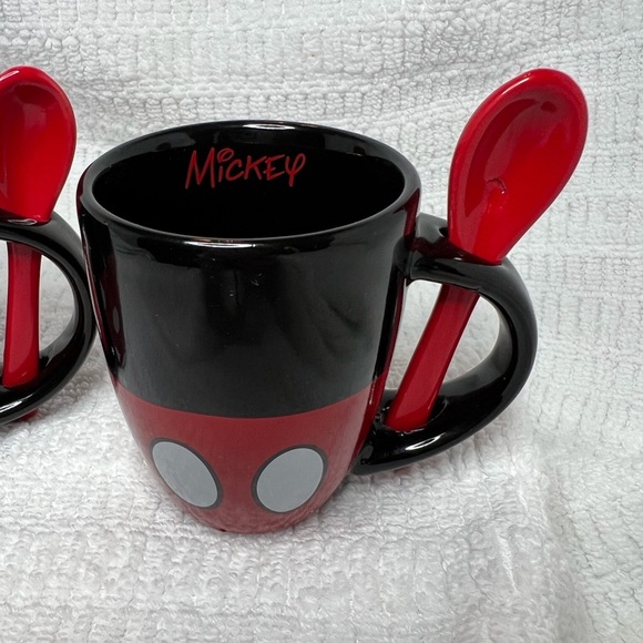 Minnie & Mickey Espresso Cups with Spoons; Disney by Jerry Leigh - Picture 5 of 9